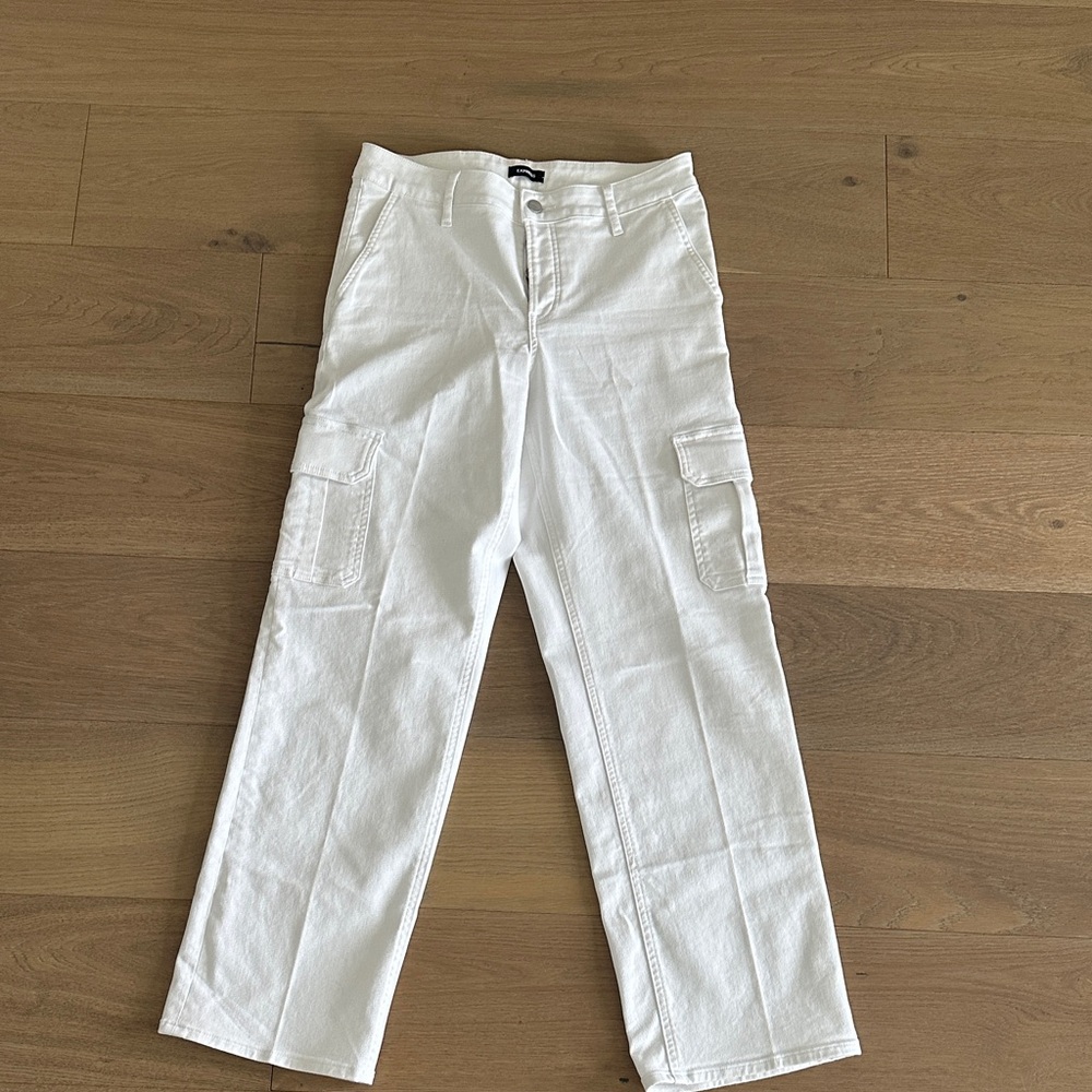 Express White Cargo Pants